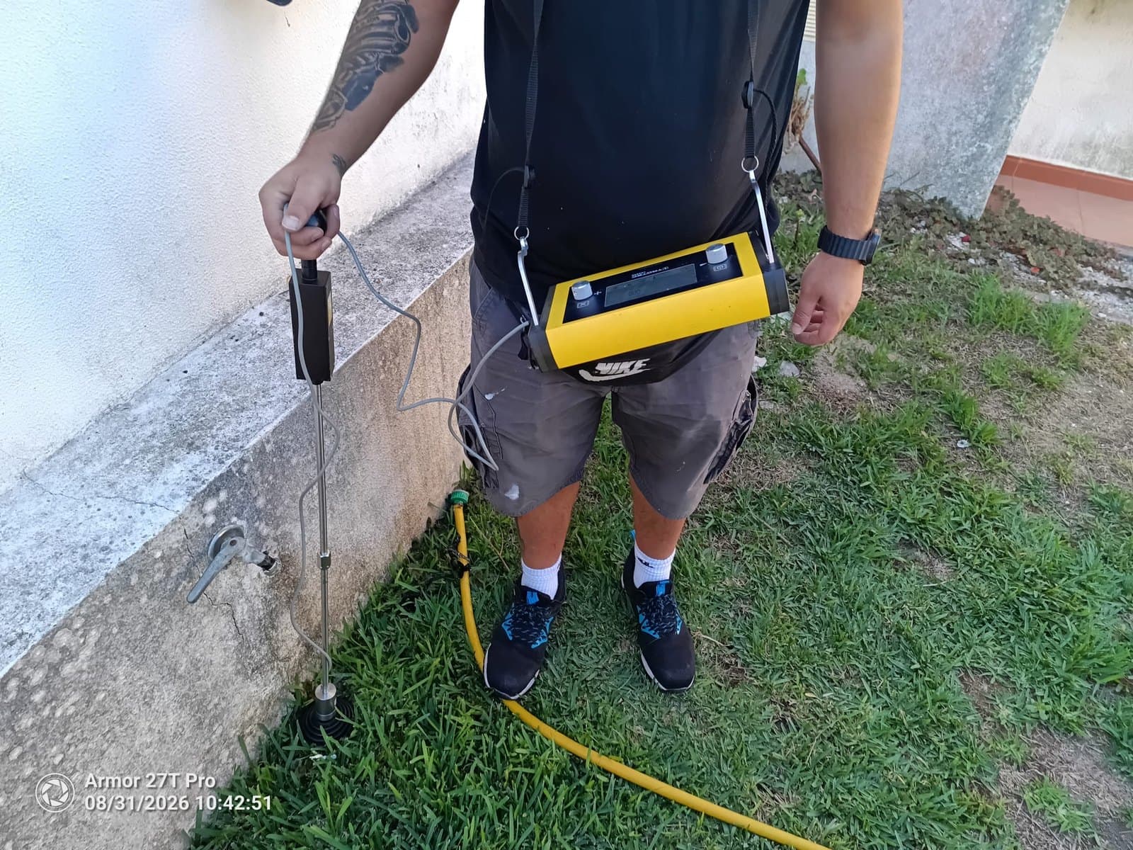 Deteção de fuga na rede exterior